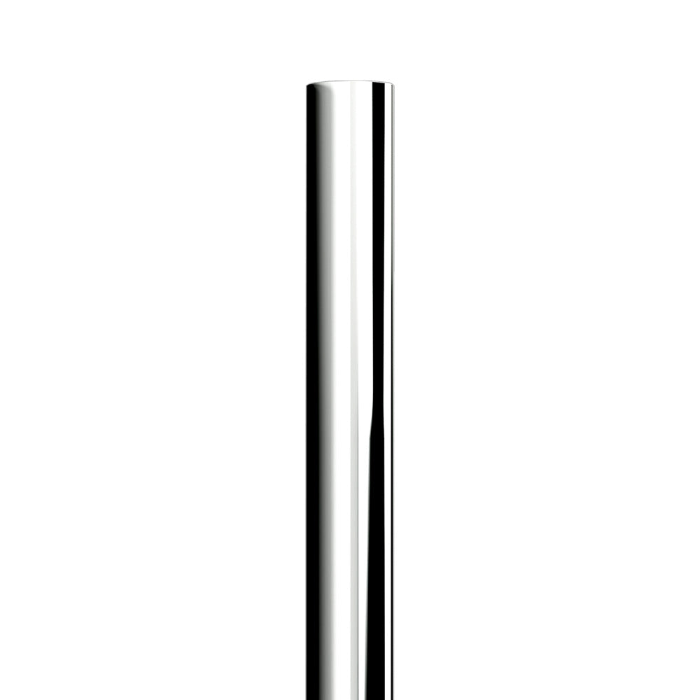 8"D x 120"L Stove Pipe One-Piece Chrome Top Stack