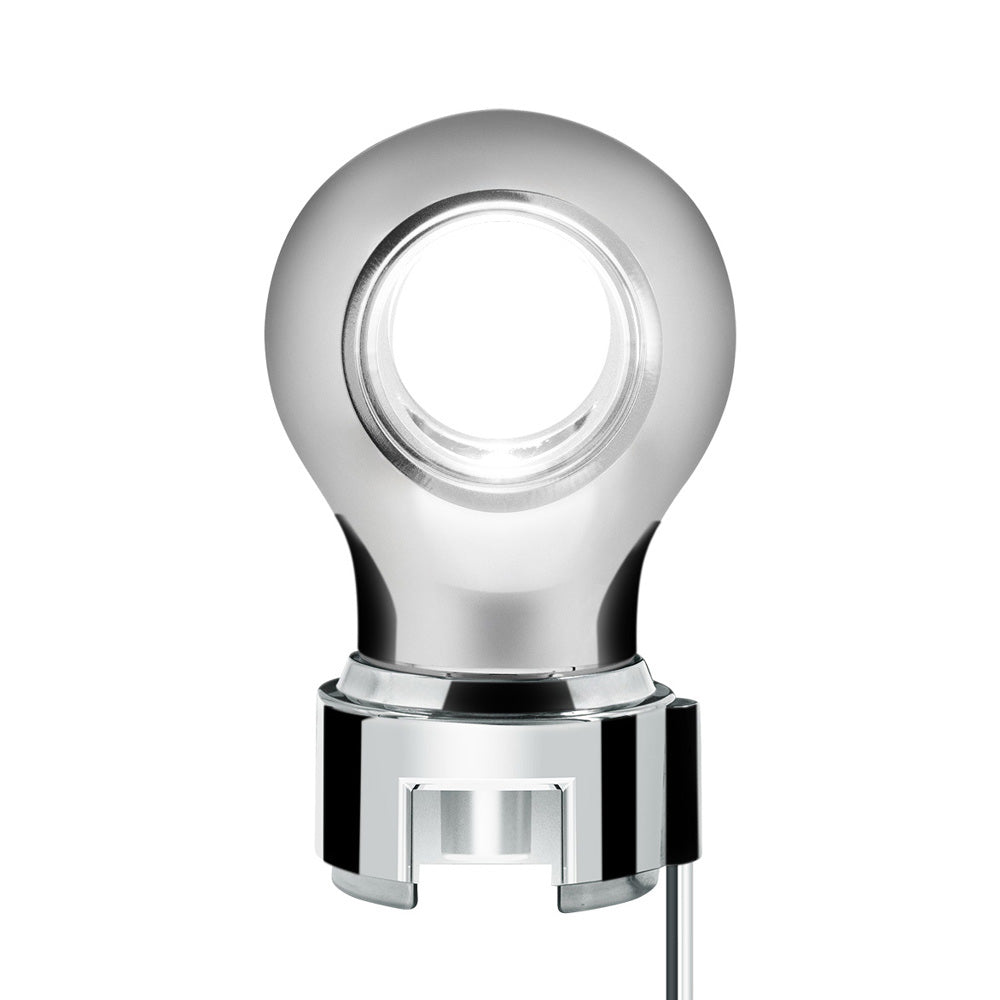 Chrome Charlotte Gearshift Knob with LED for 9/10 Speed Adapters