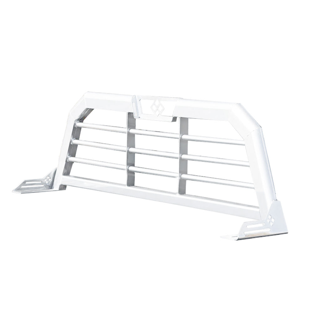 22X73 White Merritt Cab High Pick-Up Horizontal Bar Headache Rack "“ GM Raptor