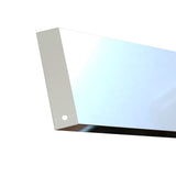 International 9900i/9900ix 20" Stainless Steel Standard Mount Mitered End Bumper with Tow Hook and 2 Watermelon Light Cutouts