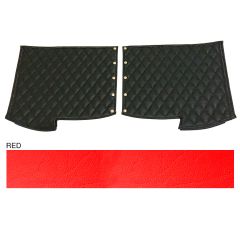 Peterbilt 379 Red Quilted Fender Guards