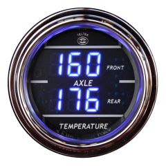 Front and Rear Axle Temp Gauge Blue