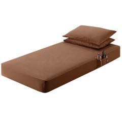 42X80 Chocolate Brown Sleeper Sheet Set