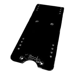 12-Inch Black Powder Coat Seat Base Adapter Plate