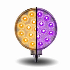 4" Amber/Red/Purple Dual Revolution Double Face LED Light