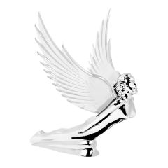Goddess Windrider Hood Ornament with Clear Wings