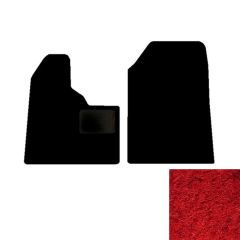 2-Piece Premium Floor Mat Set for Peterbilt 357/377/378/379 in Red