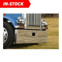 Peterbilt 379 18" Stainless Steel Box End Bumper