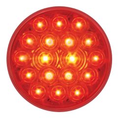 4" Round Fleet Style Red 18 LED Light