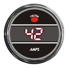 Red Amp Meter Teltek Smart Gauge for Peterbilt 2006 and newer