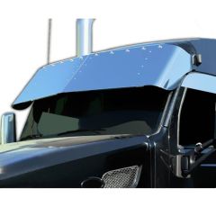 Peterbilt 579, 567 Mid and High Roof 18" Drop Visor with 3/4" Light Holes