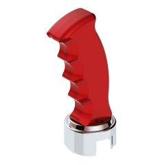 Red Pistol Grip Shifter Knob with 13/15/18 Speed Adapter