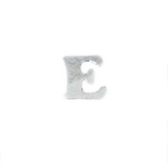 2" Chrome Letter "E" Cut Out Tape Mount