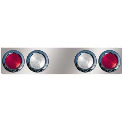 SS Rear Center Panel with Four 4" Lights