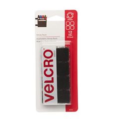 7/8" Velcro Squares with Adhesive Back 4PK